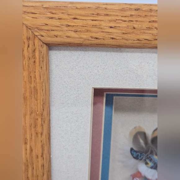 Kachina Doll Board Face By H. Largo Artist Signed In Photo Frame Shadow Oak Box - Picture 6 of 15